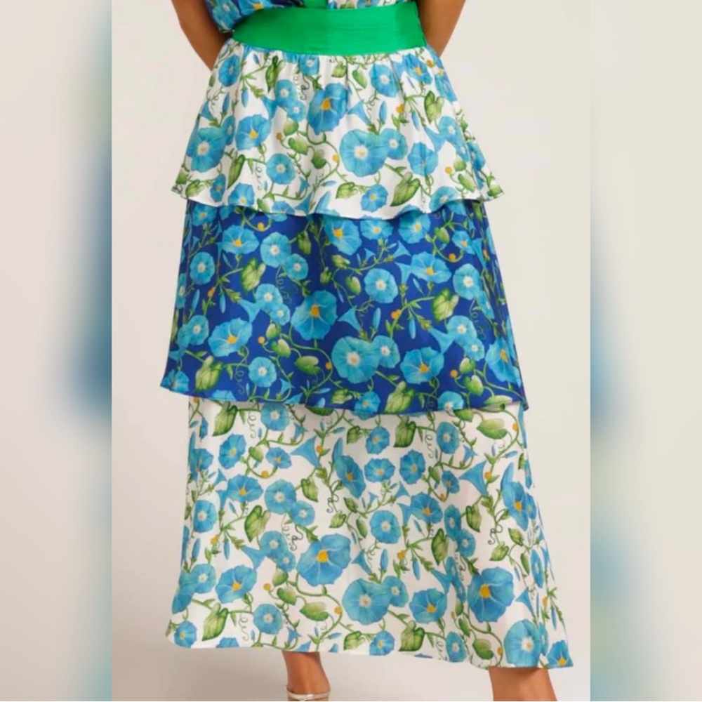 Love, Bonfire the Label I Bring You Clarity Floral Midi Skirt